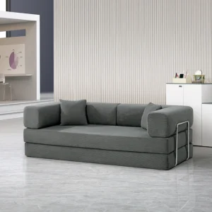 Select Gray color option for Raven convertible boneless sofa bed